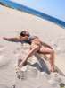 Zafira жаркая экзотическая голая девушка в бикини на пляже (15 фото)