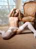 Gerra молоденькая голая девушка в эротичном белом белье (12 фото)
